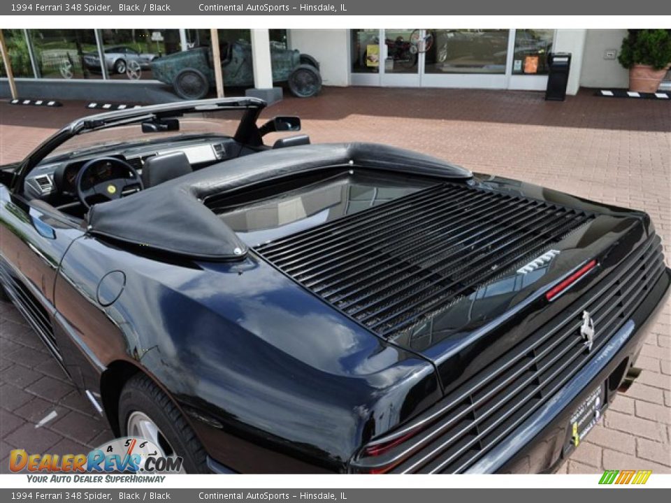 1994 Ferrari 348 Spider Black / Black Photo #11