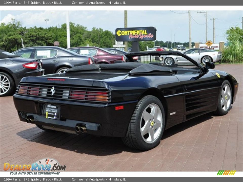 1994 Ferrari 348 Spider Black / Black Photo #16