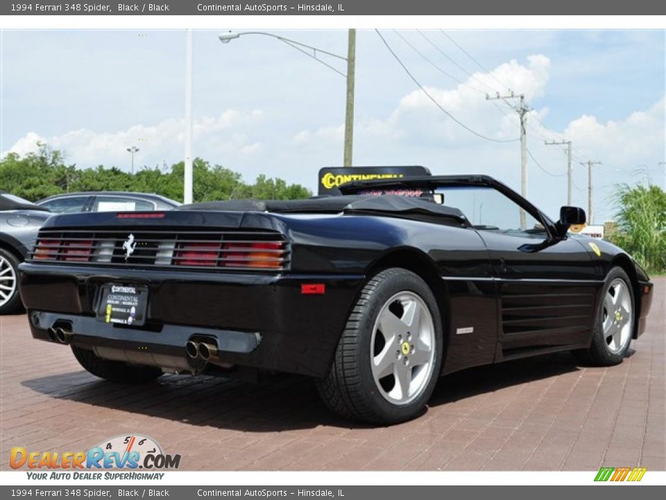 1994 Ferrari 348 Spider Black / Black Photo #17