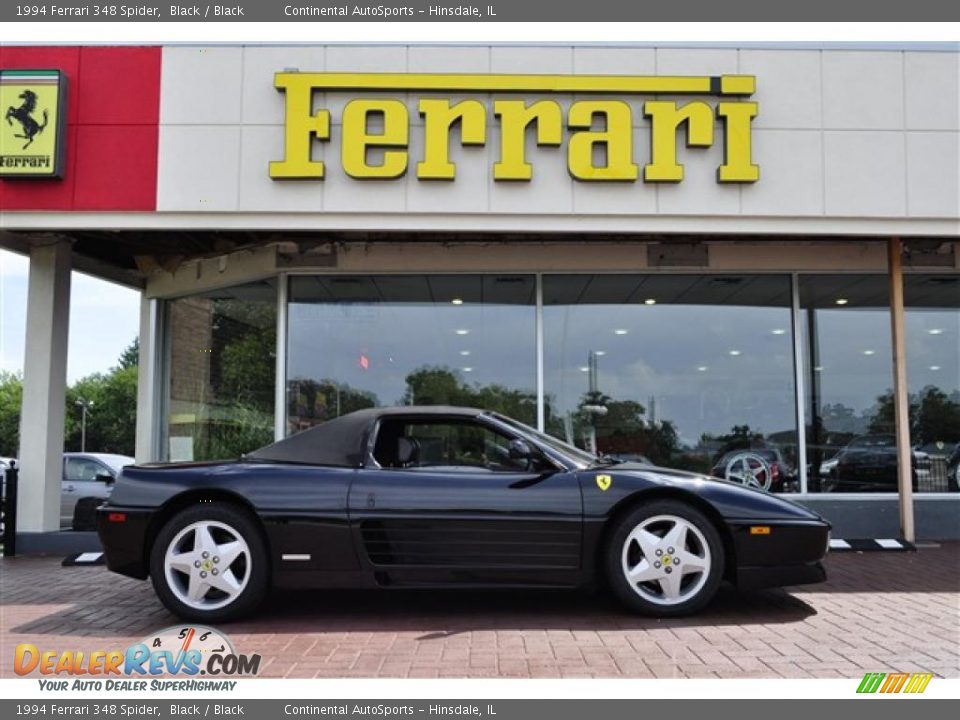 1994 Ferrari 348 Spider Black / Black Photo #18