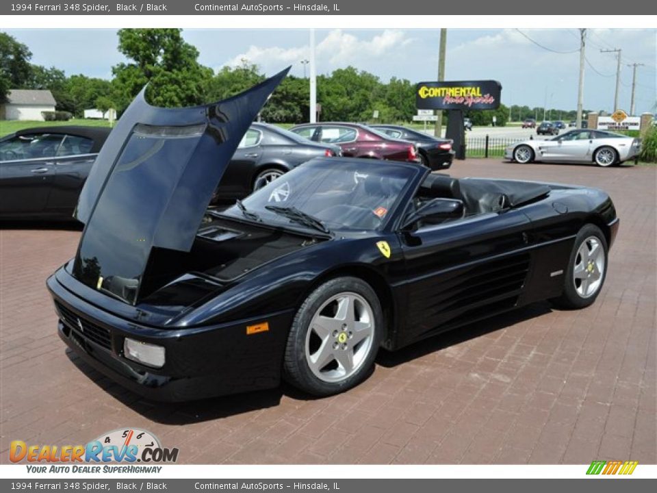 1994 Ferrari 348 Spider Black / Black Photo #22