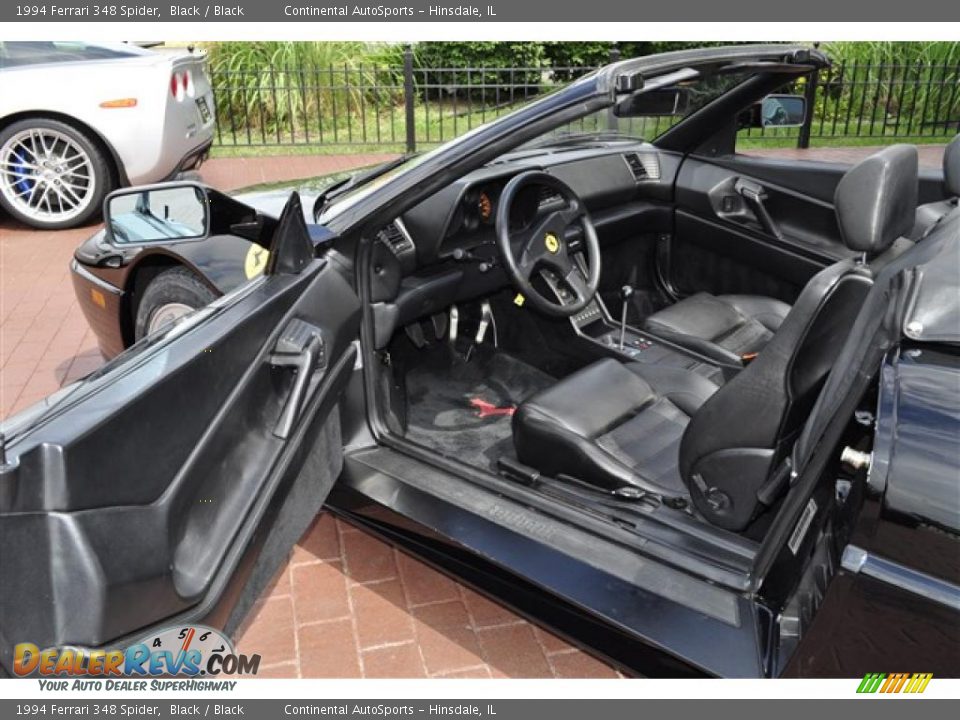 Black Interior - 1994 Ferrari 348 Spider Photo #26