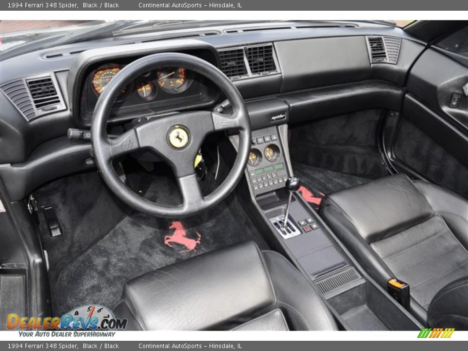 Black Interior - 1994 Ferrari 348 Spider Photo #28