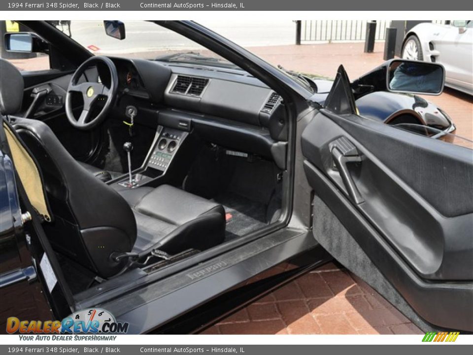 1994 Ferrari 348 Spider Black / Black Photo #34