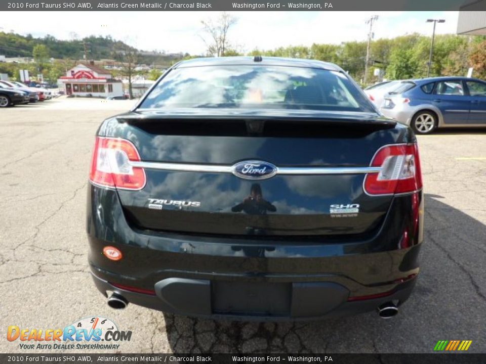 2010 Ford Taurus SHO AWD Atlantis Green Metallic / Charcoal Black Photo #3
