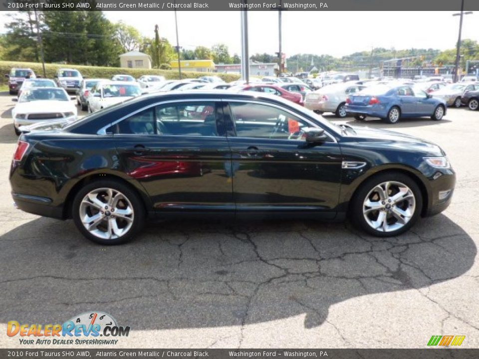 2010 Ford Taurus SHO AWD Atlantis Green Metallic / Charcoal Black Photo #5