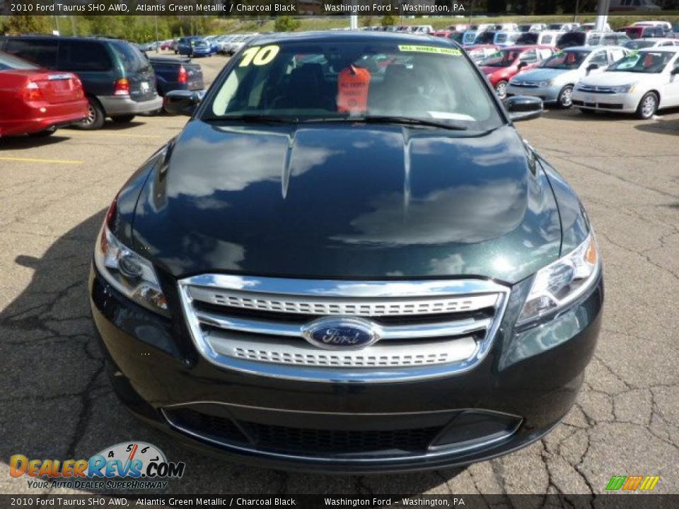 2010 Ford Taurus SHO AWD Atlantis Green Metallic / Charcoal Black Photo #7