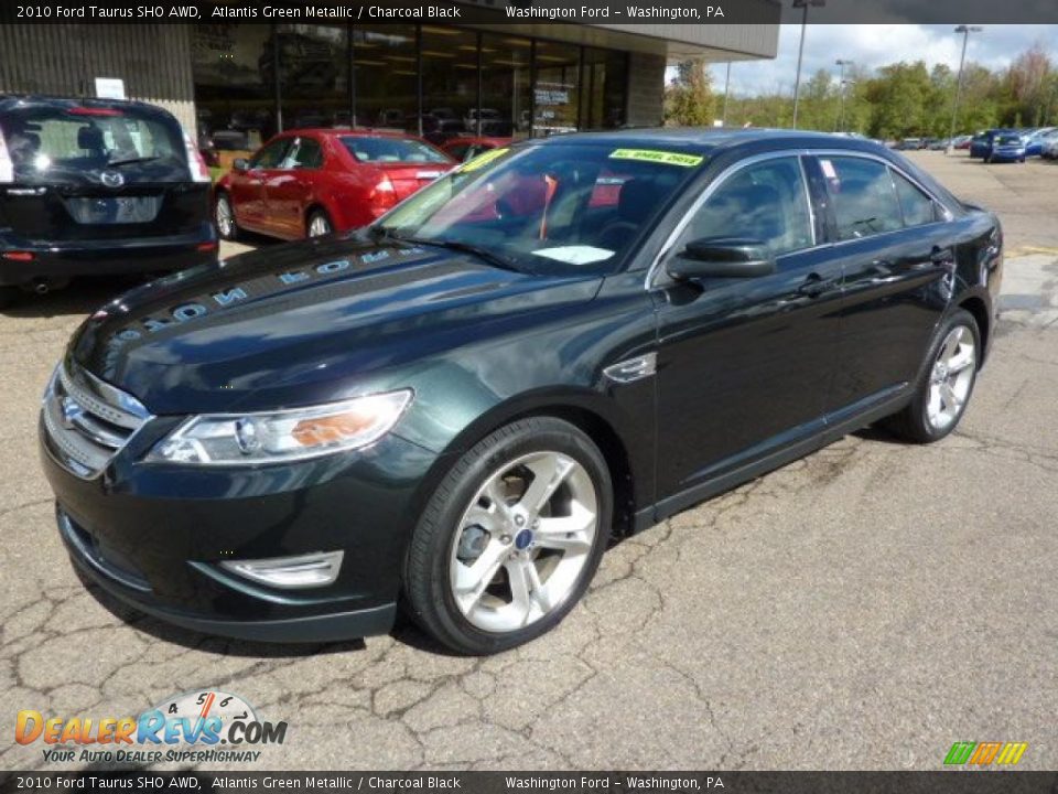 2010 Ford Taurus SHO AWD Atlantis Green Metallic / Charcoal Black Photo #8