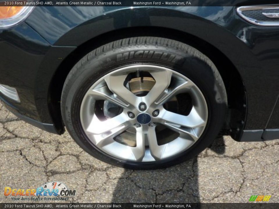 2010 Ford Taurus SHO AWD Atlantis Green Metallic / Charcoal Black Photo #9