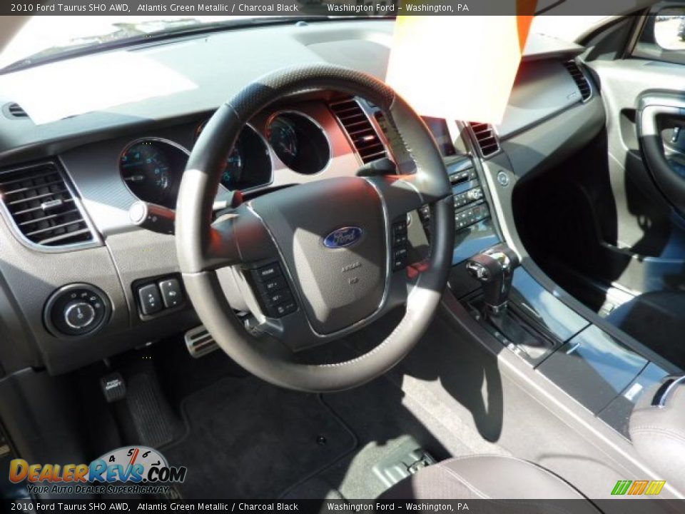 2010 Ford Taurus SHO AWD Atlantis Green Metallic / Charcoal Black Photo #11