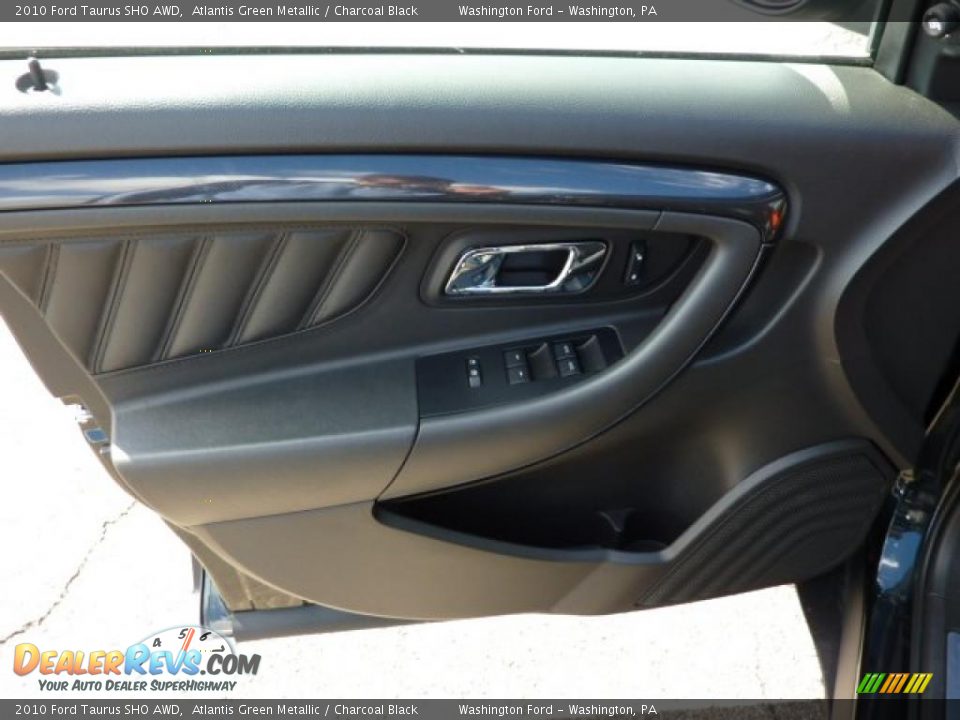 2010 Ford Taurus SHO AWD Atlantis Green Metallic / Charcoal Black Photo #12