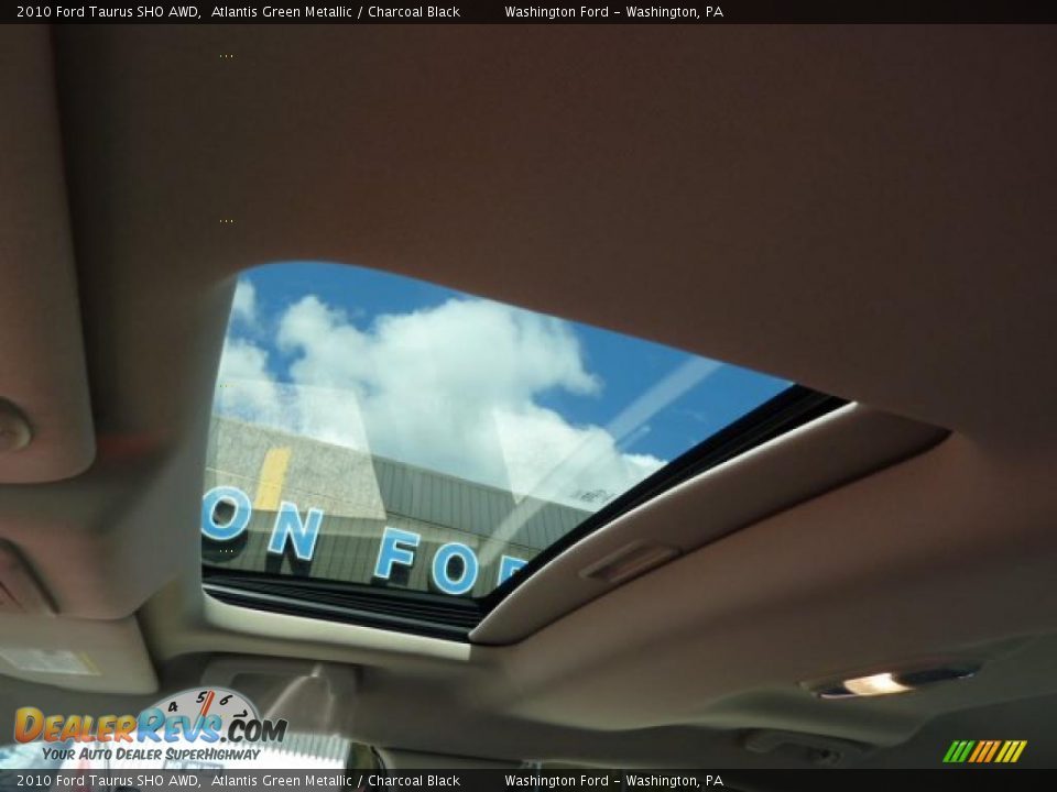 2010 Ford Taurus SHO AWD Atlantis Green Metallic / Charcoal Black Photo #13