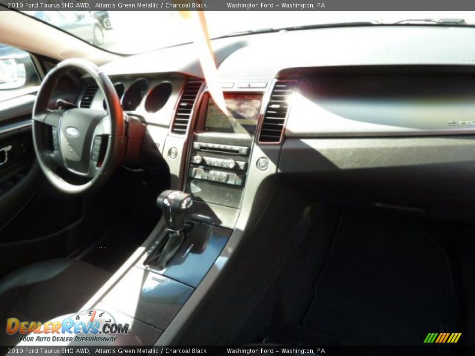 2010 Ford Taurus SHO AWD Atlantis Green Metallic / Charcoal Black Photo #16