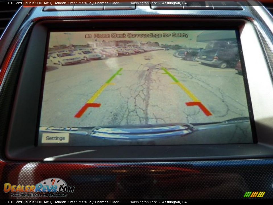 2010 Ford Taurus SHO AWD Atlantis Green Metallic / Charcoal Black Photo #17
