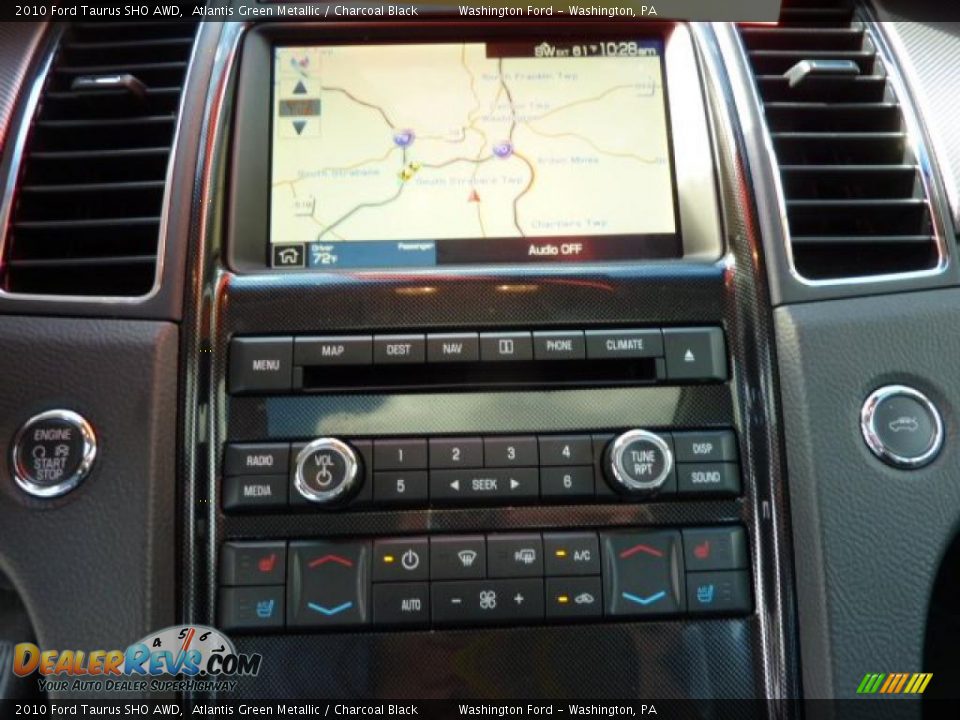 2010 Ford Taurus SHO AWD Atlantis Green Metallic / Charcoal Black Photo #18