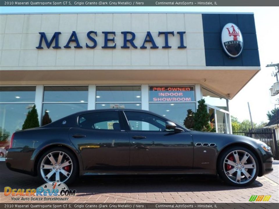 2010 Maserati Quattroporte Sport GT S Grigio Granito (Dark Grey Metallic) / Nero Photo #1