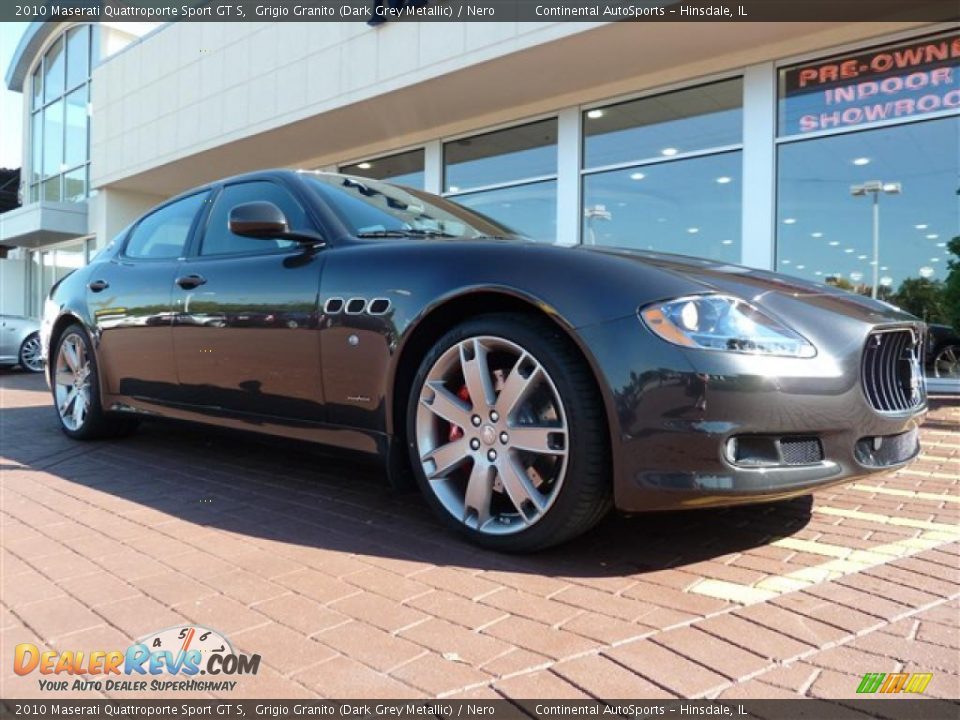 2010 Maserati Quattroporte Sport GT S Grigio Granito (Dark Grey Metallic) / Nero Photo #2