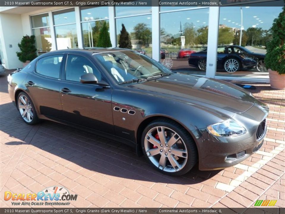 2010 Maserati Quattroporte Sport GT S Grigio Granito (Dark Grey Metallic) / Nero Photo #3