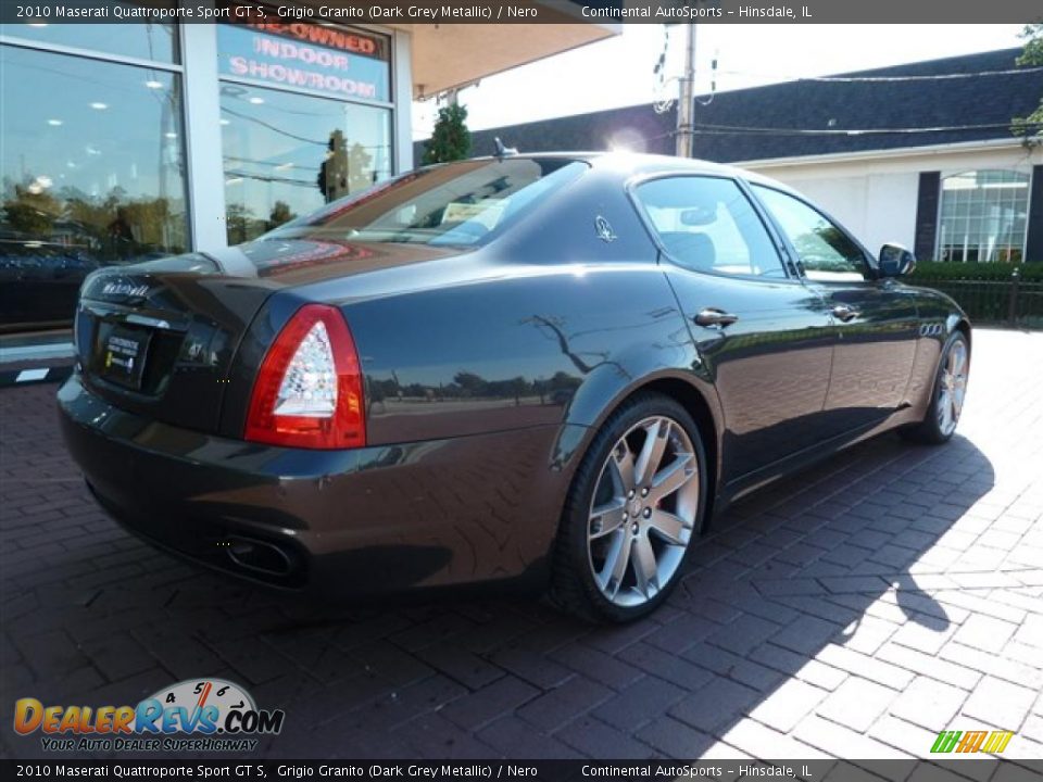 2010 Maserati Quattroporte Sport GT S Grigio Granito (Dark Grey Metallic) / Nero Photo #4