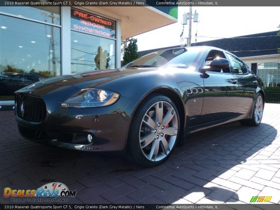 2010 Maserati Quattroporte Sport GT S Grigio Granito (Dark Grey Metallic) / Nero Photo #7