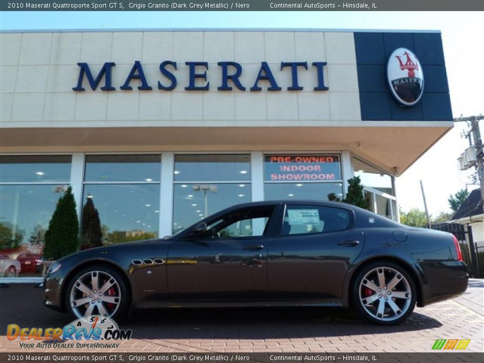 2010 Maserati Quattroporte Sport GT S Grigio Granito (Dark Grey Metallic) / Nero Photo #8