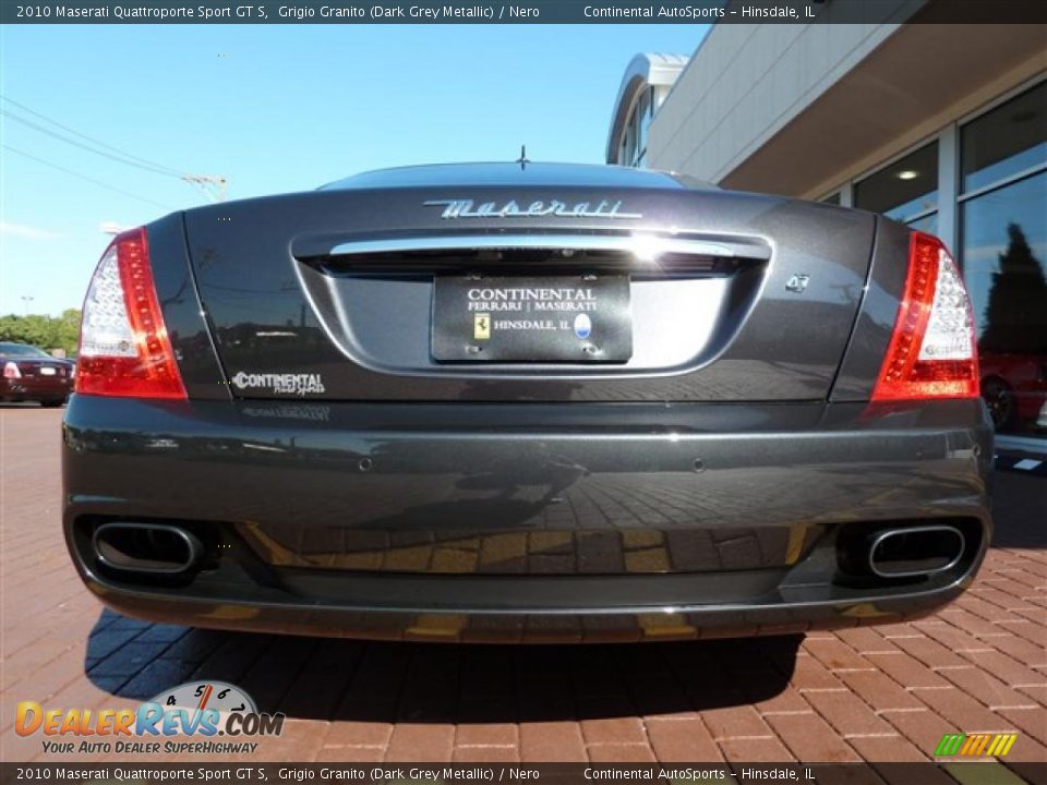 2010 Maserati Quattroporte Sport GT S Grigio Granito (Dark Grey Metallic) / Nero Photo #11