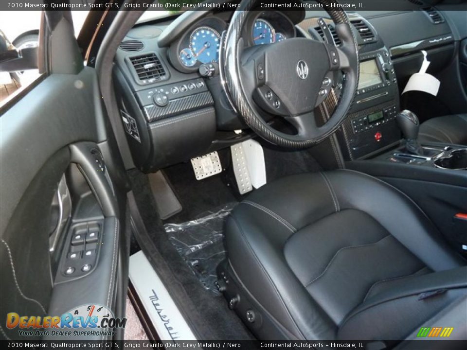 Nero Interior - 2010 Maserati Quattroporte Sport GT S Photo #13