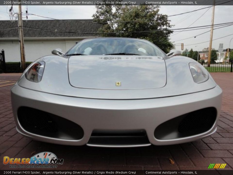 2006 Ferrari F430 Spider Argento Nurburgring (Silver Metallic) / Grigio Medio (Medium Grey) Photo #7