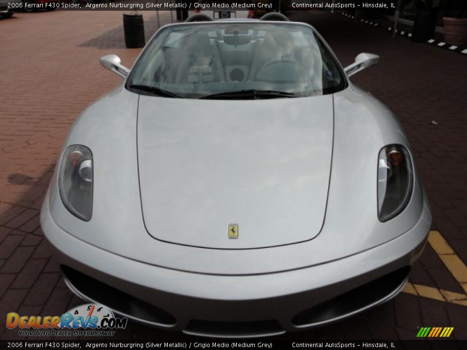 2006 Ferrari F430 Spider Argento Nurburgring (Silver Metallic) / Grigio Medio (Medium Grey) Photo #8