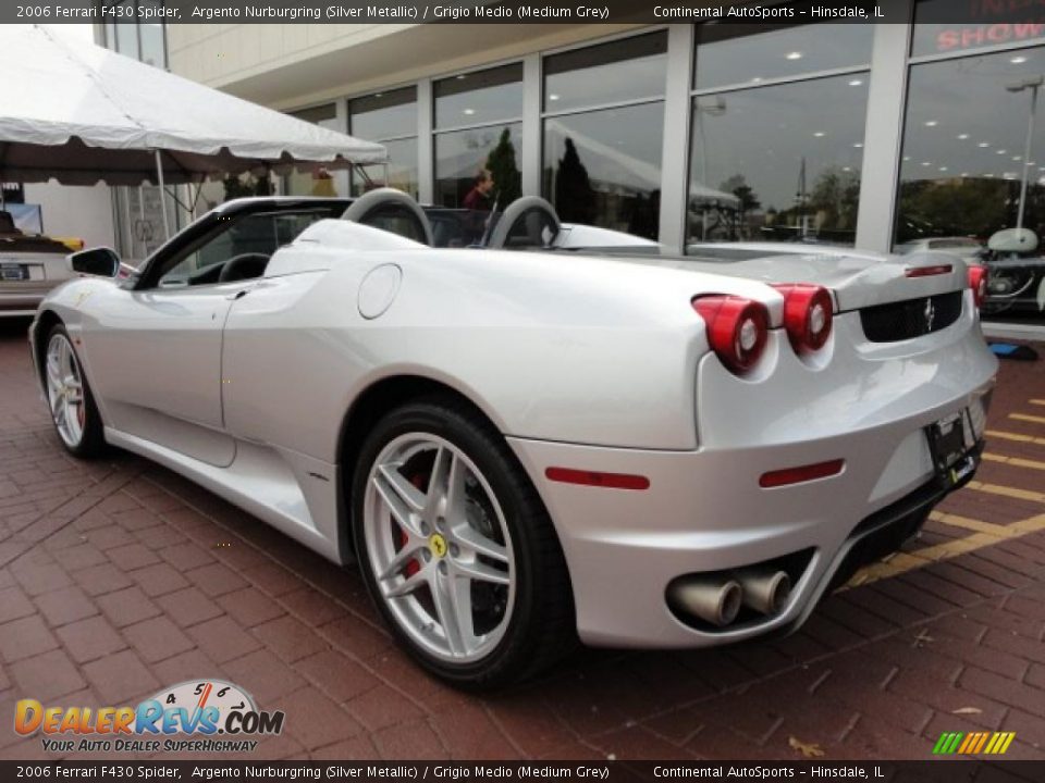 2006 Ferrari F430 Spider Argento Nurburgring (Silver Metallic) / Grigio Medio (Medium Grey) Photo #13