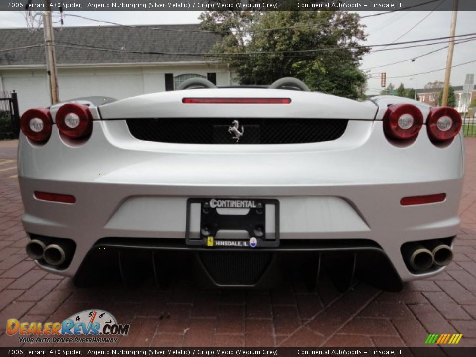 2006 Ferrari F430 Spider Argento Nurburgring (Silver Metallic) / Grigio Medio (Medium Grey) Photo #15