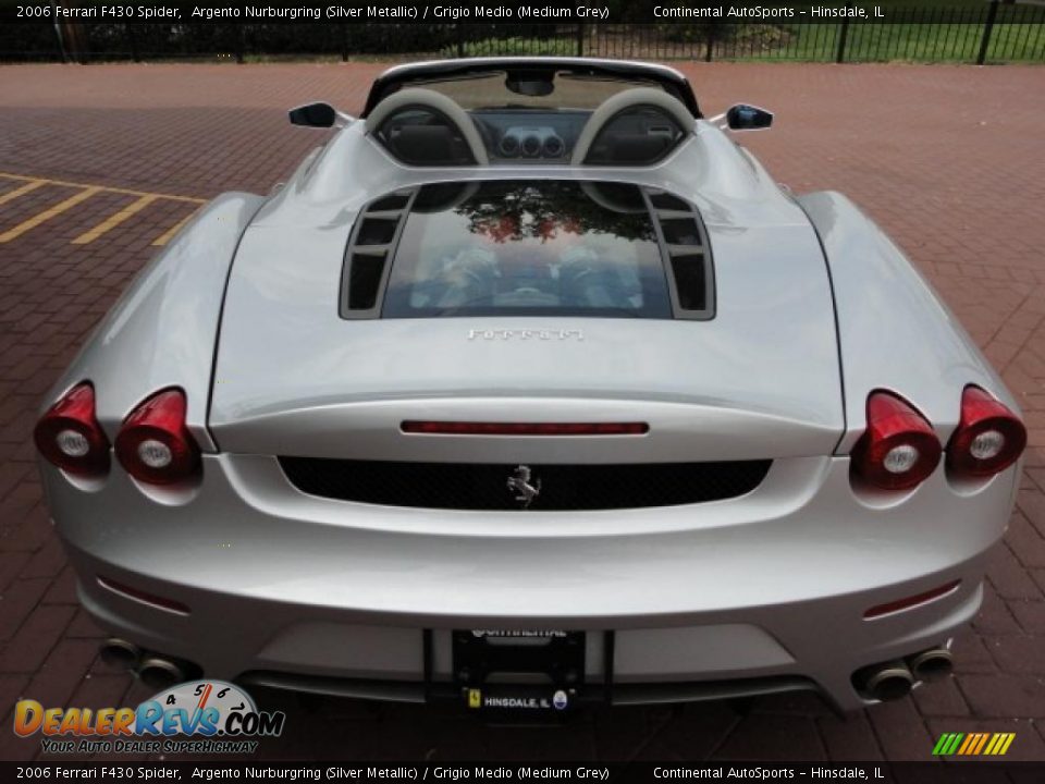 2006 Ferrari F430 Spider Argento Nurburgring (Silver Metallic) / Grigio Medio (Medium Grey) Photo #16