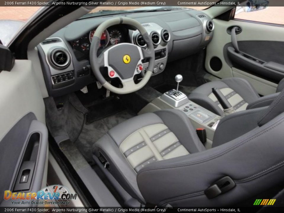 Grigio Medio (Medium Grey) Interior - 2006 Ferrari F430 Spider Photo #22