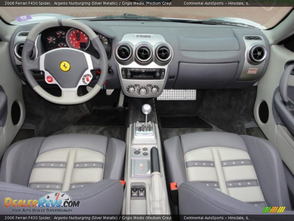 Grigio Medio (Medium Grey) Interior - 2006 Ferrari F430 Spider Photo #24