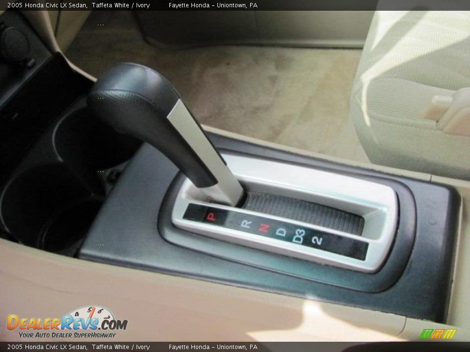 2005 Honda Civic LX Sedan Taffeta White / Ivory Photo #8