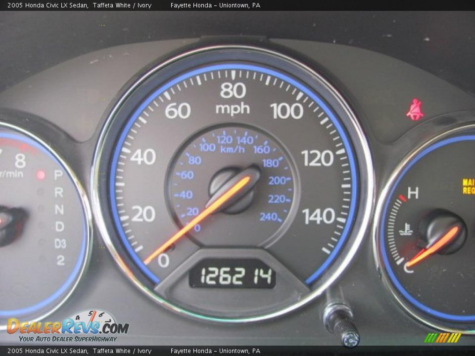 2005 Honda Civic LX Sedan Taffeta White / Ivory Photo #20