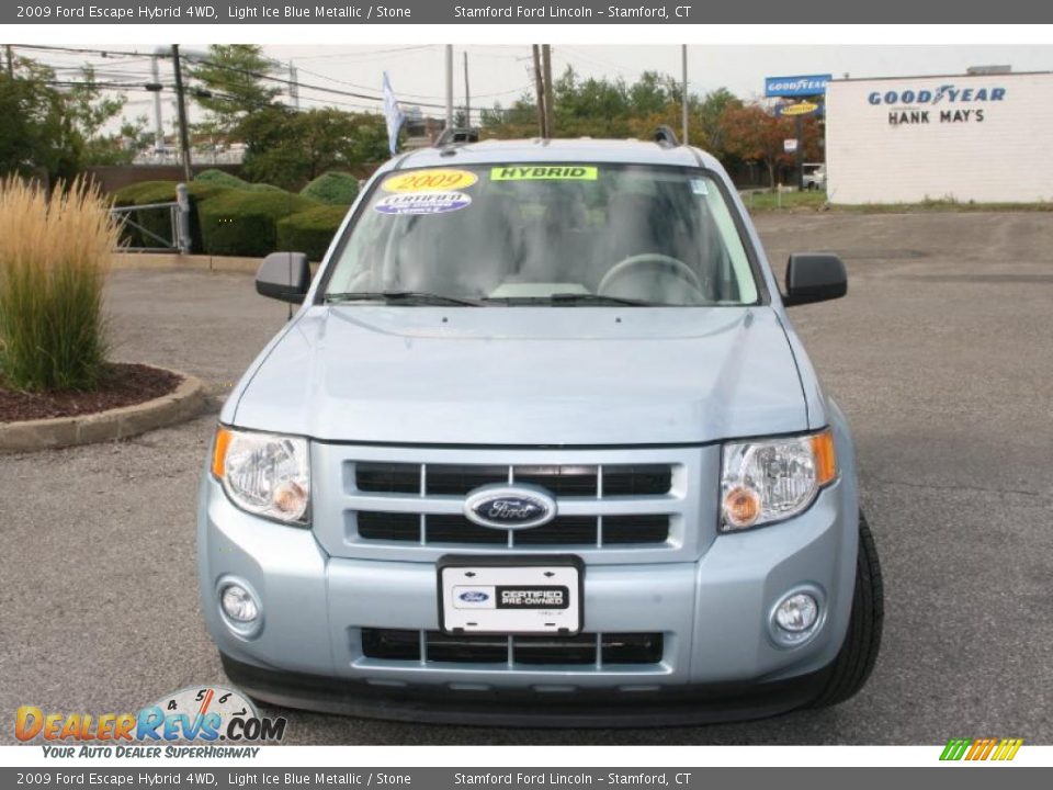 2009 Ford Escape Hybrid 4WD Light Ice Blue Metallic / Stone Photo #2