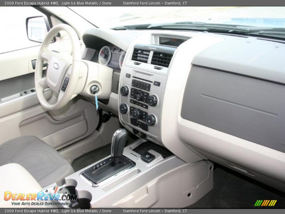 2009 Ford Escape Hybrid 4WD Light Ice Blue Metallic / Stone Photo #5