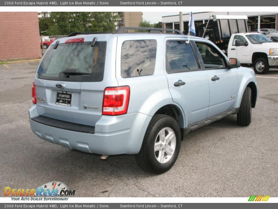 2009 Ford Escape Hybrid 4WD Light Ice Blue Metallic / Stone Photo #6