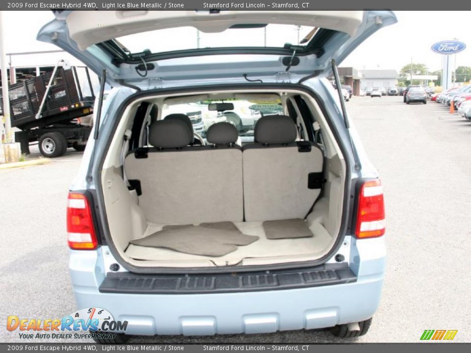 2009 Ford Escape Hybrid 4WD Light Ice Blue Metallic / Stone Photo #8