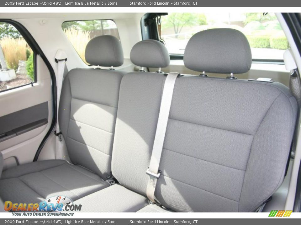 2009 Ford Escape Hybrid 4WD Light Ice Blue Metallic / Stone Photo #13