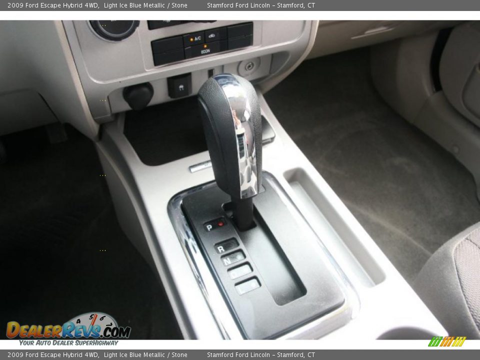 2009 Ford Escape Hybrid 4WD Light Ice Blue Metallic / Stone Photo #16