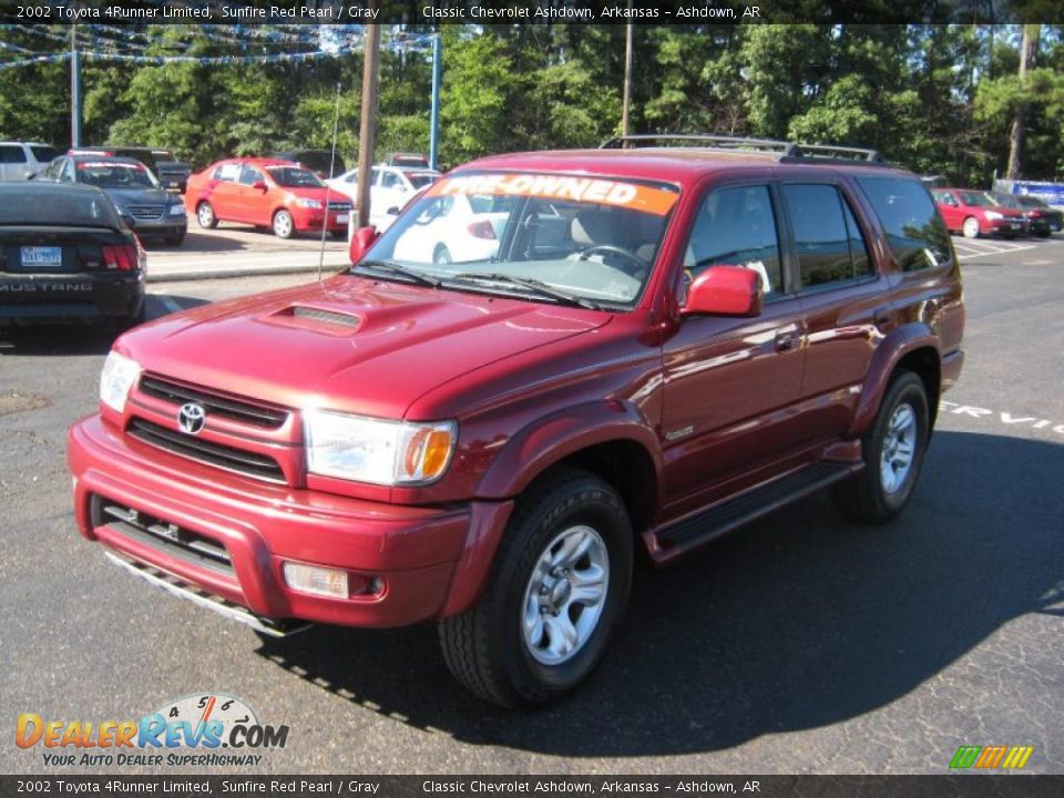 2002 Toyota 4Runner Limited Sunfire Red Pearl / Gray Photo #1