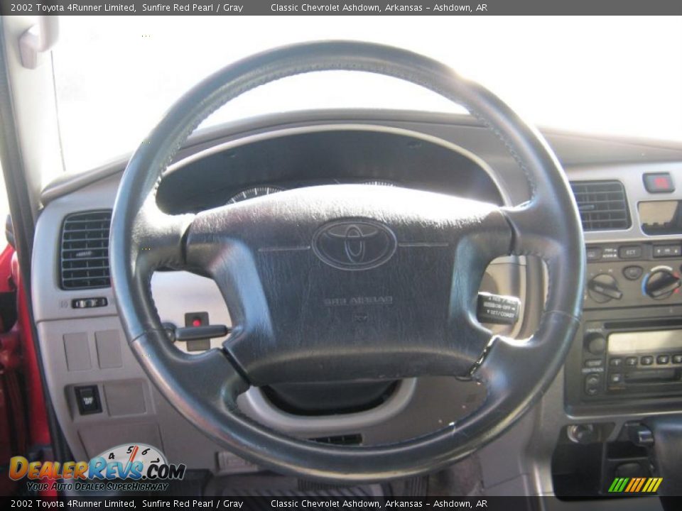2002 Toyota 4Runner Limited Sunfire Red Pearl / Gray Photo #10