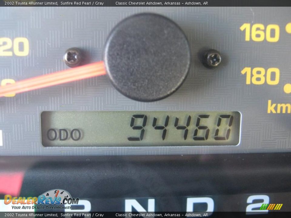 2002 Toyota 4Runner Limited Sunfire Red Pearl / Gray Photo #11
