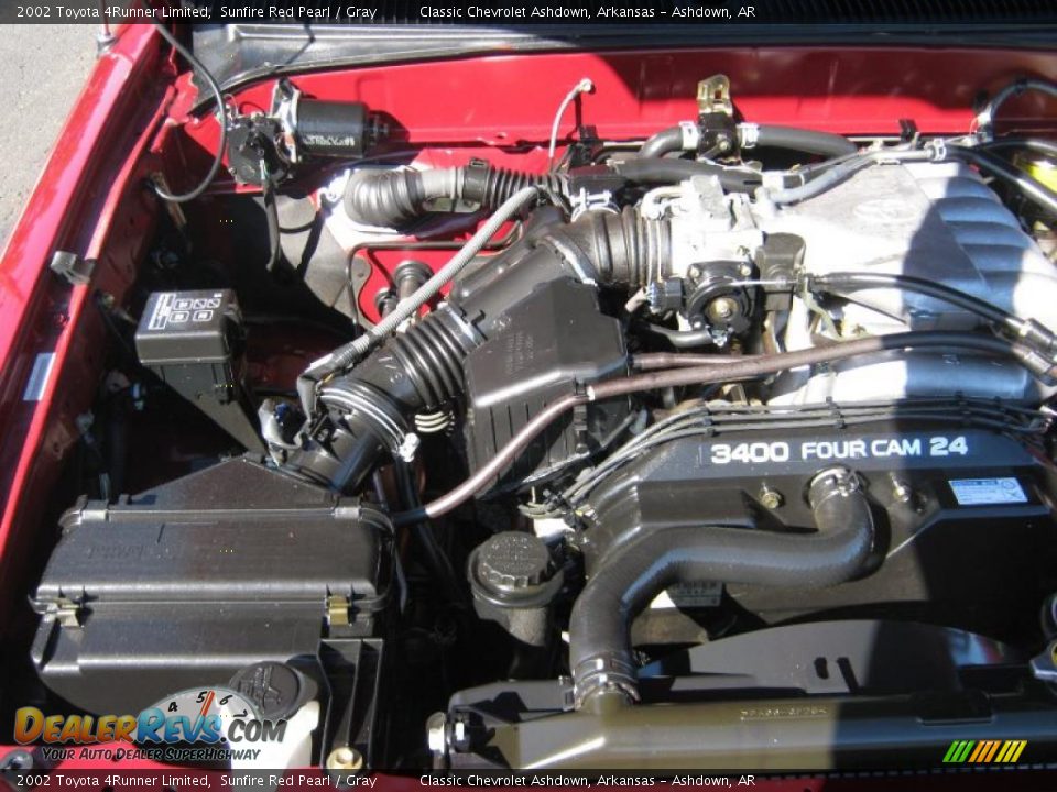 2002 Toyota 4Runner Limited Sunfire Red Pearl / Gray Photo #23