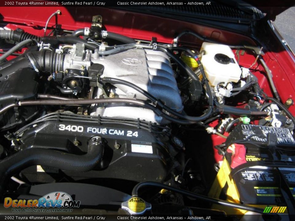 2002 Toyota 4Runner Limited Sunfire Red Pearl / Gray Photo #24