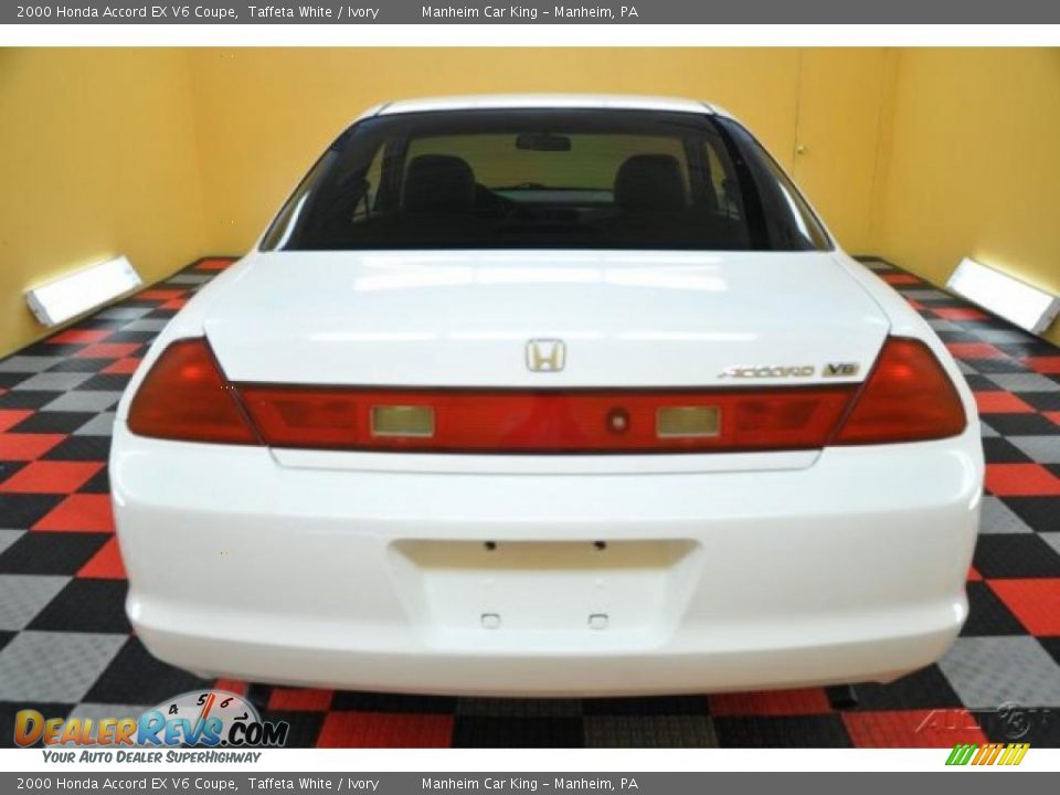 2000 Honda Accord EX V6 Coupe Taffeta White / Ivory Photo #5