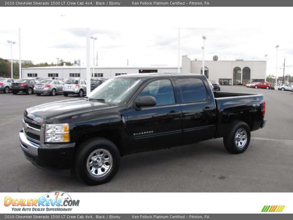 2010 Chevrolet Silverado 1500 LT Crew Cab 4x4 Black / Ebony Photo #1