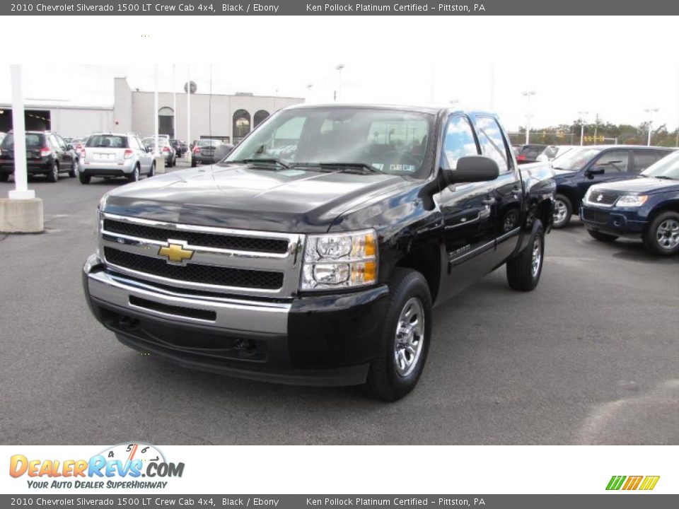 2010 Chevrolet Silverado 1500 LT Crew Cab 4x4 Black / Ebony Photo #2